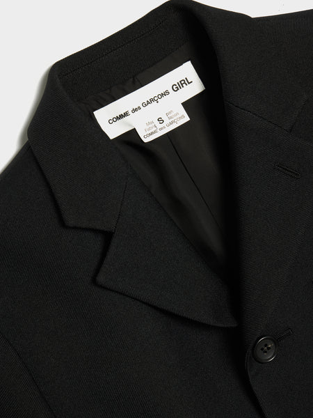 Gabardine Jacket, Black