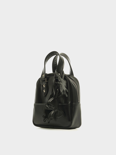 Synthetic Leather Bag, Black