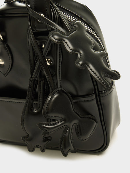 Synthetic Leather Bag, Black