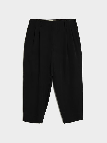 Wool Gabardine Pant, Black