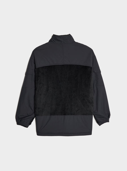 Poly Fleece Boa Jacket, Black