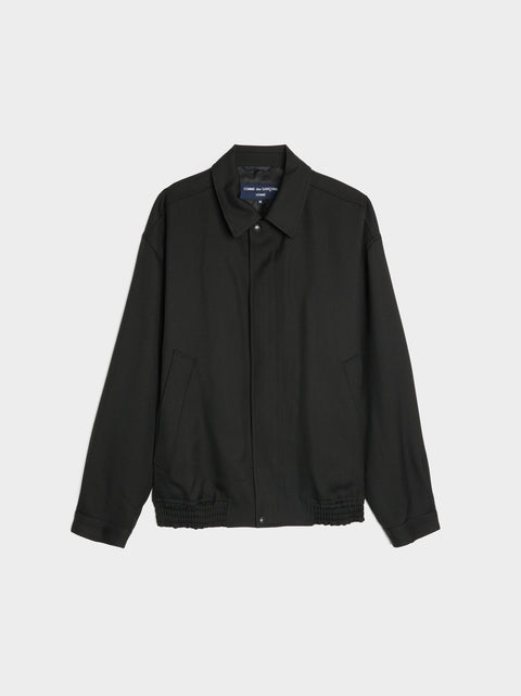 Wool Serge Jacket, Black