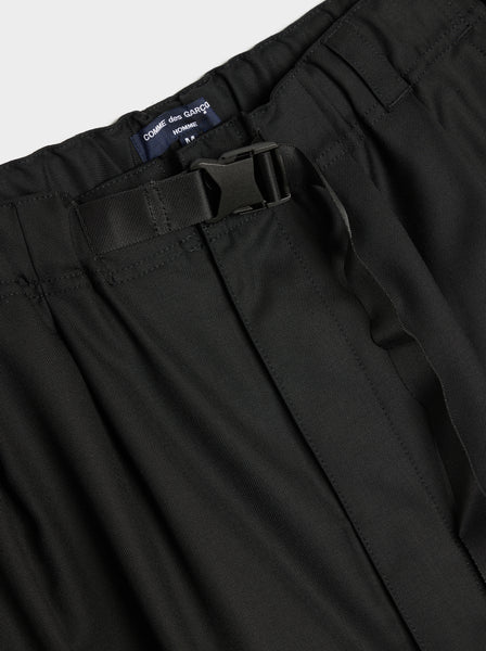 Wool Serge Pant, Black