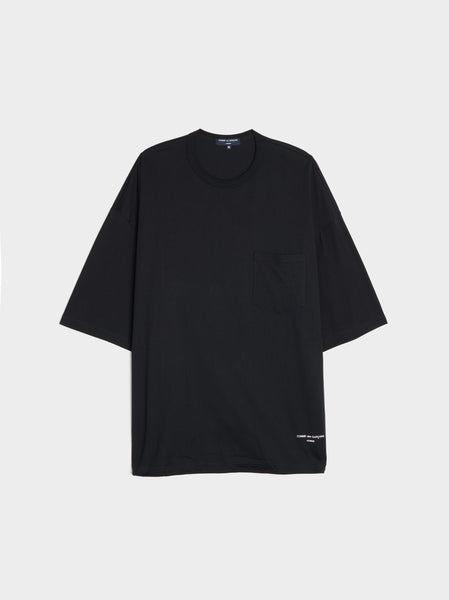 Cotton Jersey Pocket T-Shirt, Black