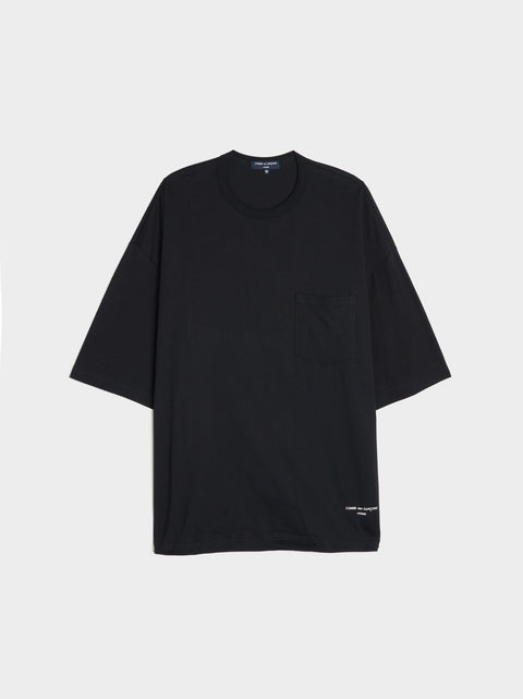 Cotton Jersey Pocket T-Shirt, Black