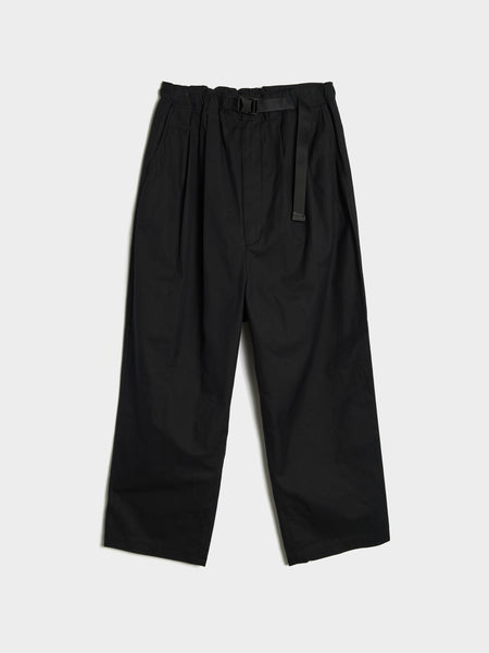 Cotton Twill Nidom Processing Trouser, Black