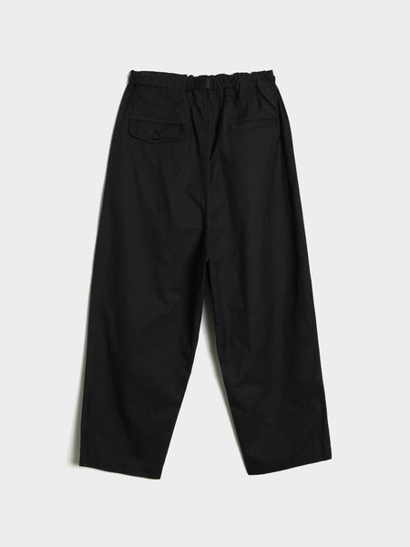 Cotton Twill Nidom Processing Trouser, Black