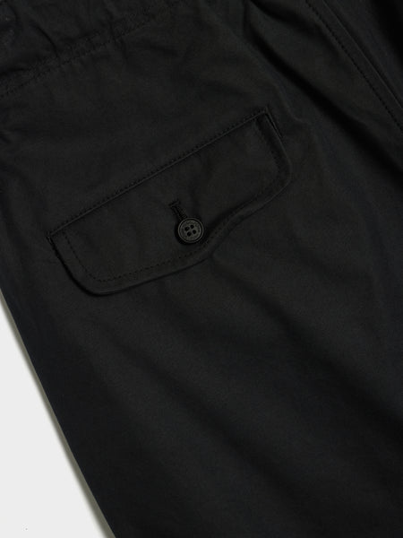 Cotton Twill Nidom Processing Trouser, Black
