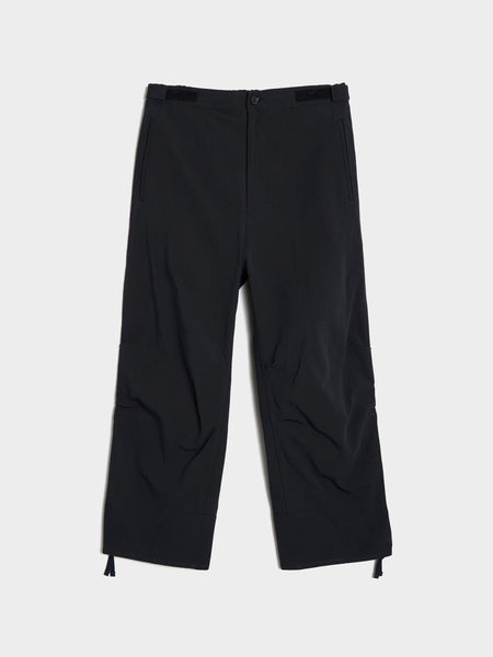 Cotton Twill Random Zipper Pant, Navy