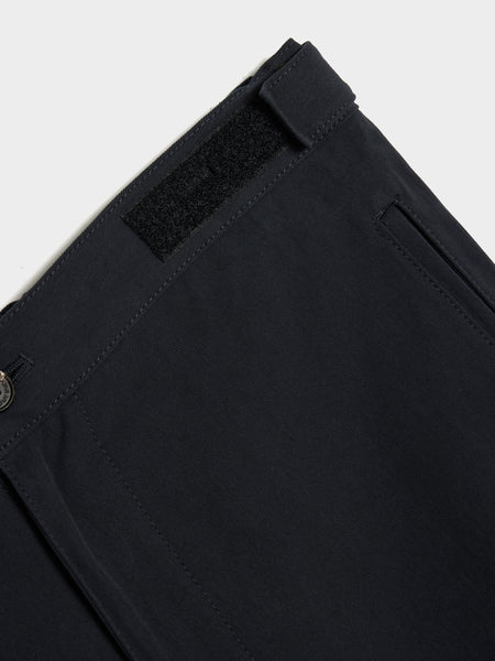 Cotton Twill Random Zipper Pant, Navy