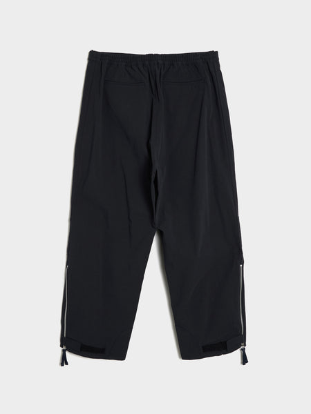 Cotton Twill Random Zipper Pant, Navy