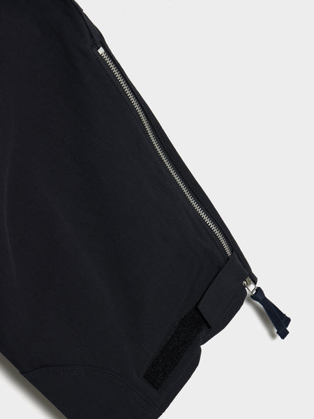 Cotton Twill Random Zipper Pant, Navy