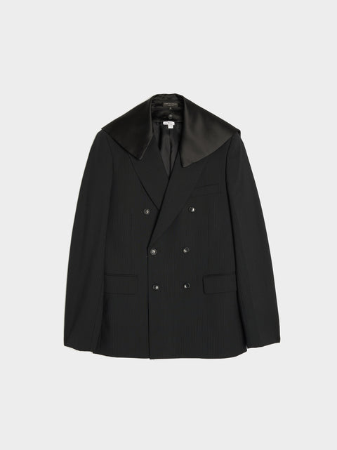 Detachable Collar Jacket, Black / Black