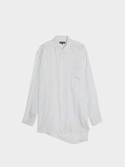 Acetate Rayon Stripe Shirt, Off White