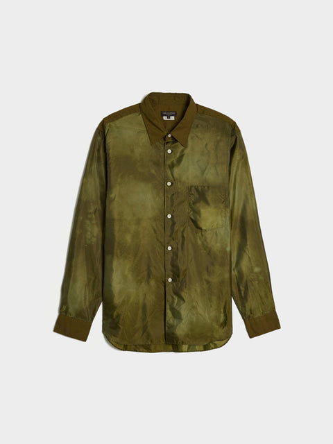 Cotton Broad Garment Treated Shirt, Khaki