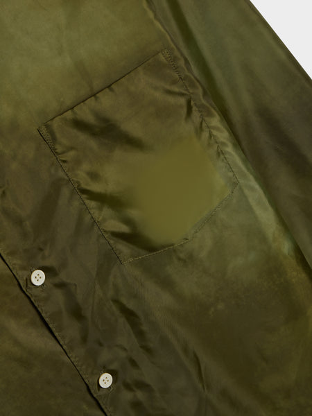 Cotton Broad Garment Treated Shirt, Khaki