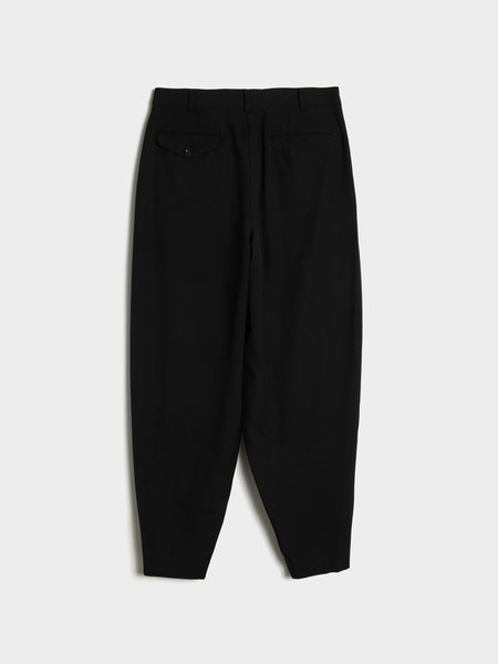 Wool Gabardine Medium Pant, Black