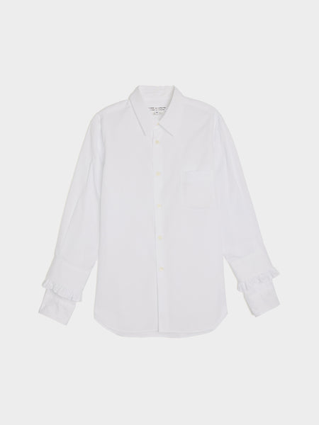 Cotton Button Up Shirt, White