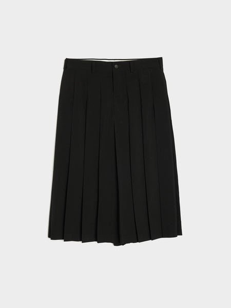 Wool Tropical Skirt, Black