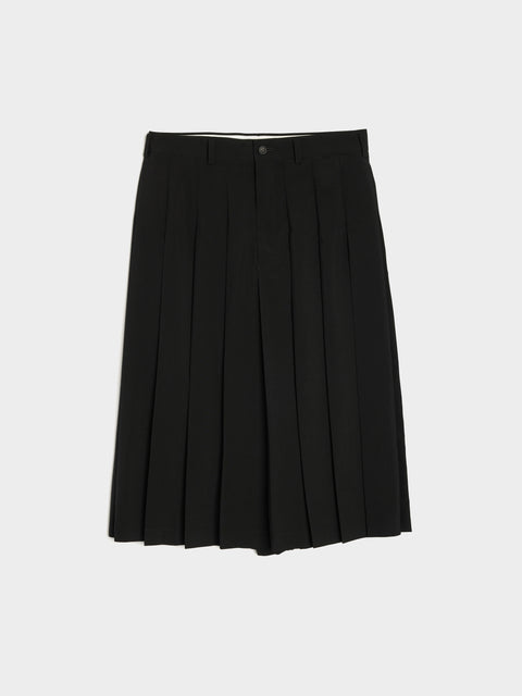 Wool Tropical Skirt, Black