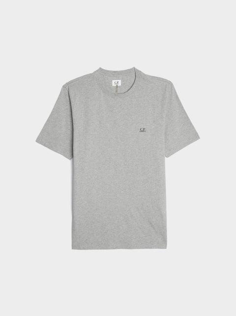 30/1 Jersey Small Logo T-Shirt, Grey Melange