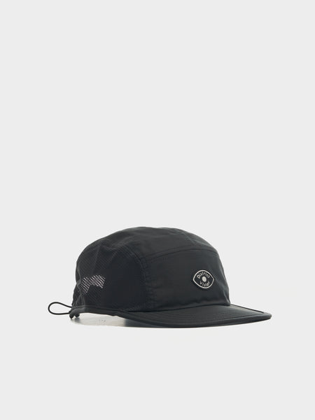 Performance Paneled Mesh Hat, Black