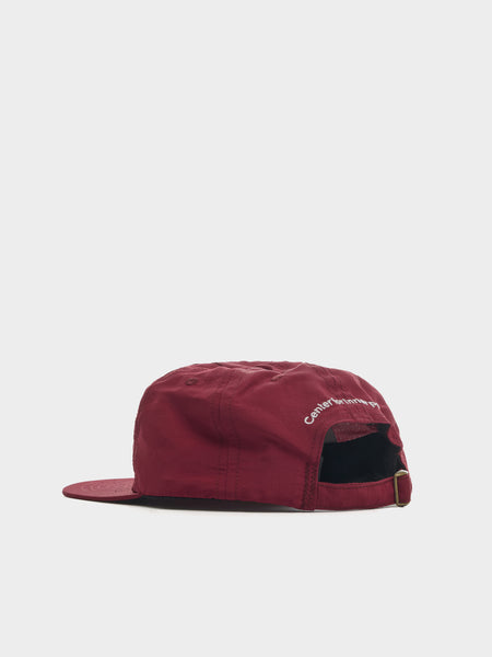 5 Panel Nylon Hat, Maroon