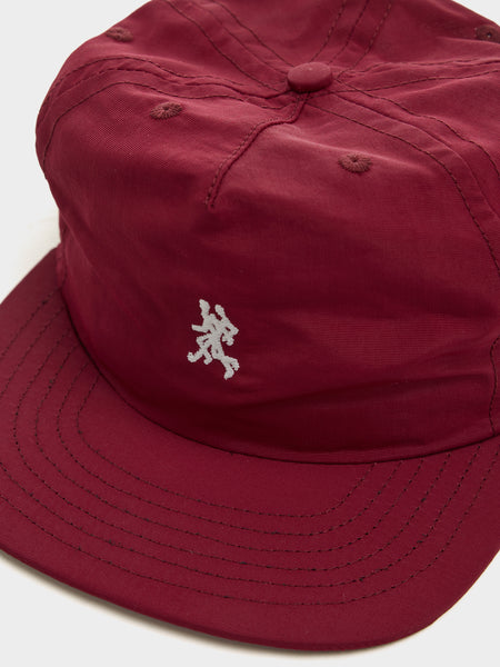 5 Panel Nylon Hat, Maroon