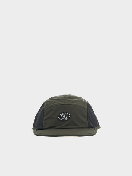 Performance Paneled Mesh Hat, Cypress