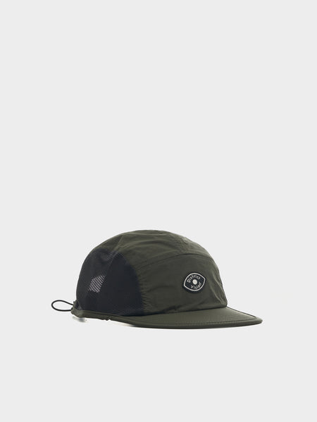 Performance Paneled Mesh Hat, Cypress