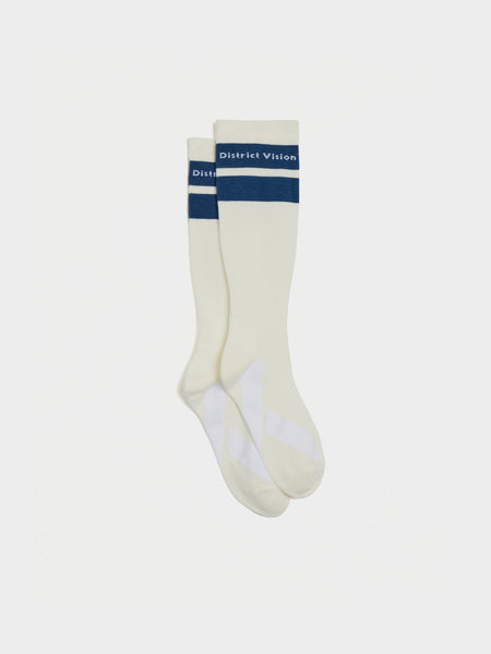 Cordura Compression Long Socks, White