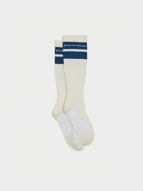 Cordura Compression Long Socks, White