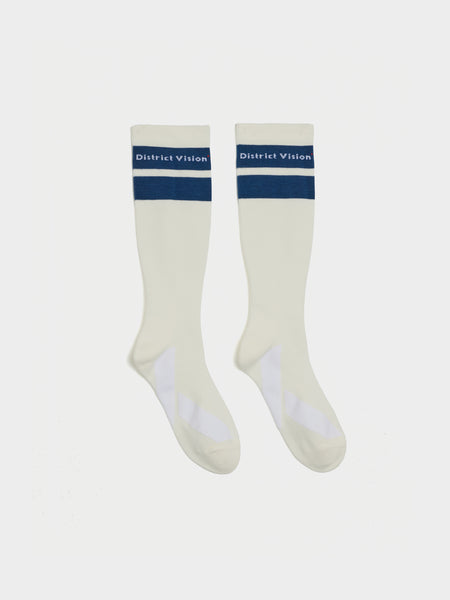 Cordura Compression Long Socks, White