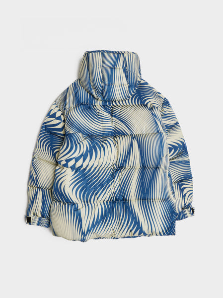 Printed Water-repellent Jacket, Blue