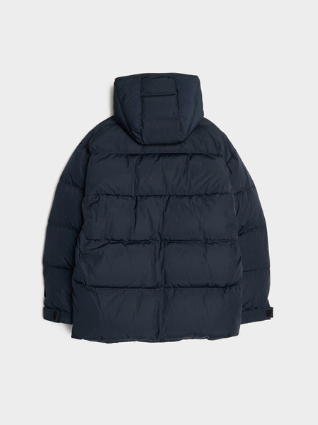 Loose Fitted Puffer Jacket, Navy