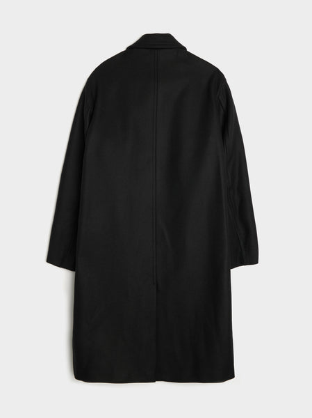 Loose Fit Wool Heavy Coat, Black