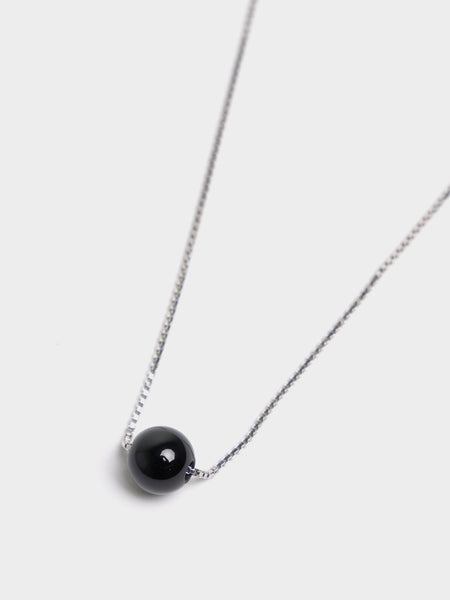 Natural Stones Necklace, Black