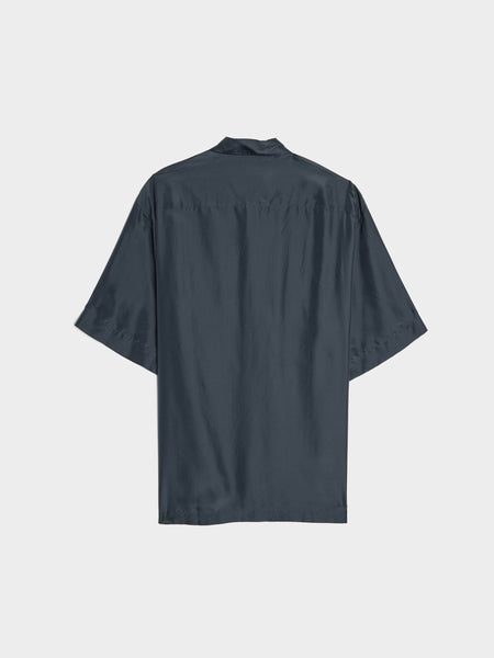 Loose Fit Breast Pockets Shirt, Navy