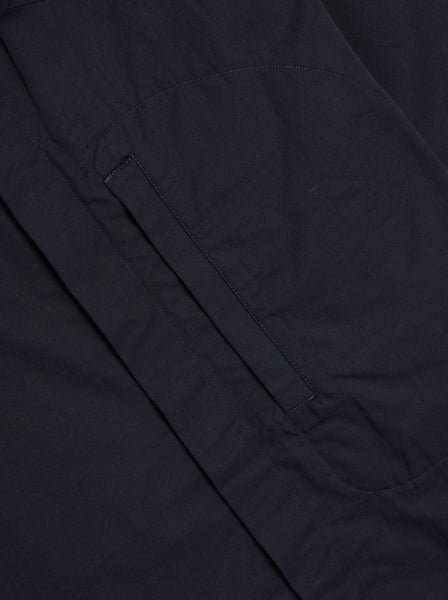 Zip Closure & Chest Zip Pocket Shirt, Navy