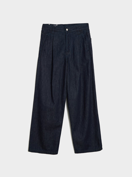 Medium Weight Denim Indigo Rinse Stone Wash, Indigo