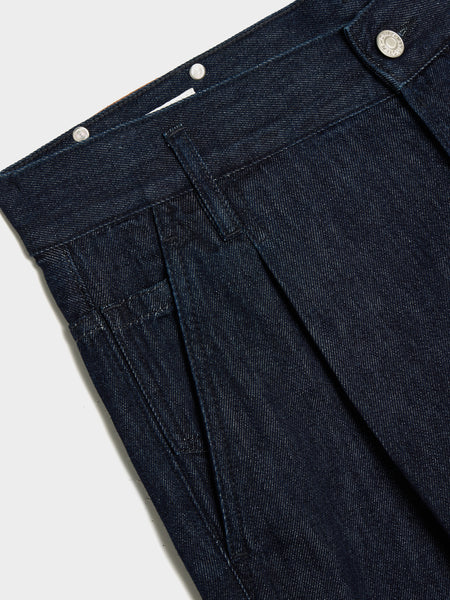 Medium Weight Denim Indigo Rinse Stone Wash, Indigo