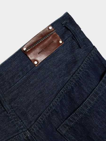 Medium Weight Denim Indigo Rinse Stone Wash, Indigo