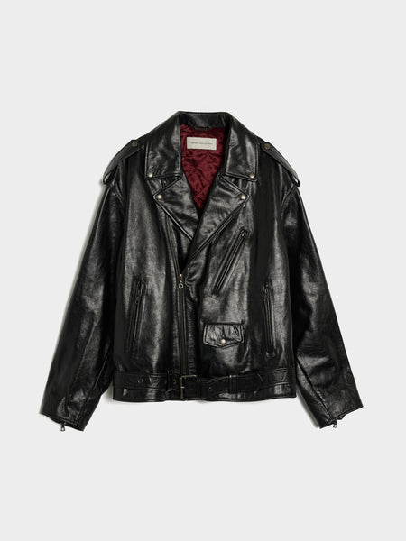 Leather M.L. Jacket, Black
