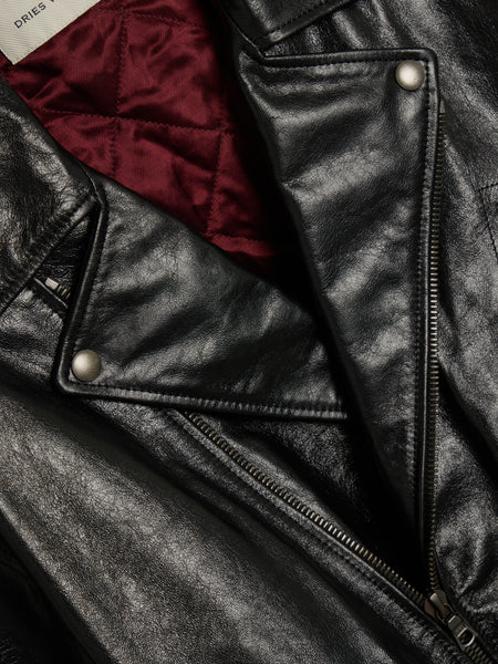 Leather M.L. Jacket, Black