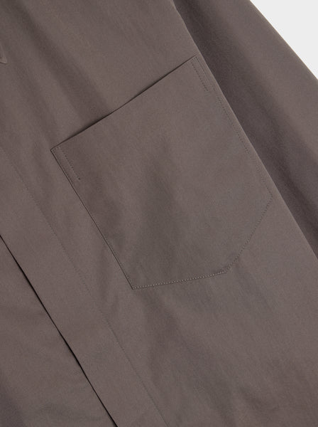 Reg Fit Zip Shirt, Grey