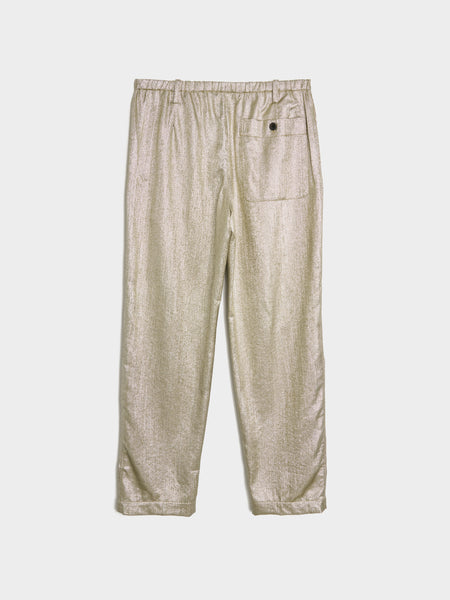 Reg Fit Drawstring Pant, Silver