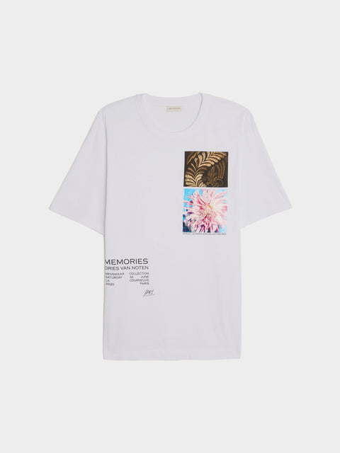 Medium Fitted Print T-Shirt, White
