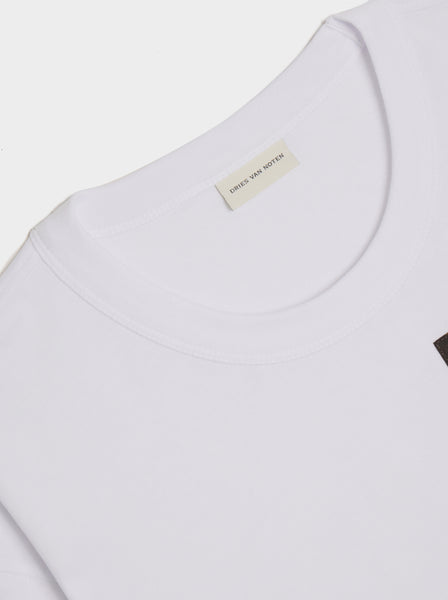 Medium Fitted Print T-Shirt, White