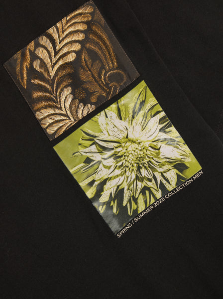Medium Fitted Print T-Shirt, Black