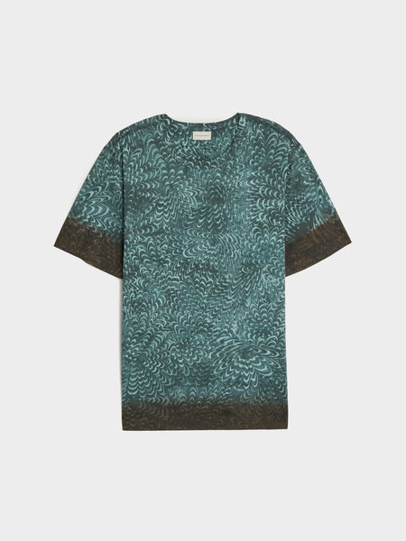 Hubba Print T-Shirt, Petrol